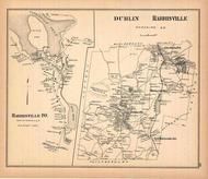 Dublin and Harrisville, Harrisville Town, New Hampshire State Atlas 1892 Uncolored